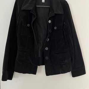 Talbots Black Velvet Blazer